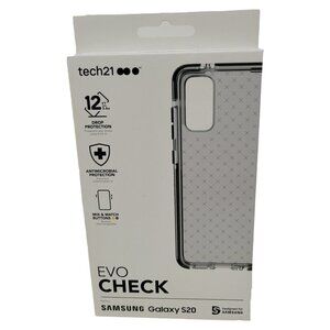 Tech21 Evo Check Series Flexible Gel Case for Samsung Galaxy S20 - Smokey Black